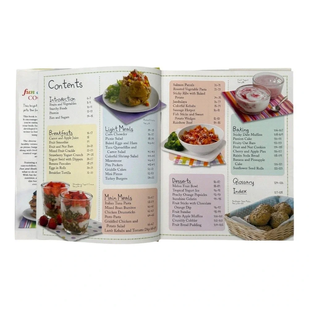 Kids Fun & Healthy Cookbook Nicola Graimes DK Over 100 Recipes Hardcover 2007
